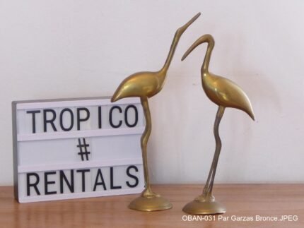 PAR GARZAS BRONCE