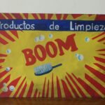 CARTEL PINTADO BOOM 40x60cm