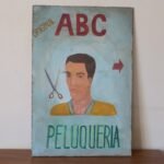 CARTEL PINTADO PELUQUERIA 40x60cm