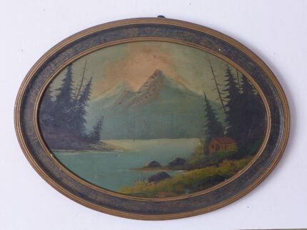 PAISAJE MONTAÑA OVALADO 58x43cm