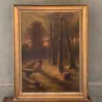 CANVAS BOSQUE ATARDECER 66x86cm