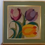 TAPIZ FLORES 72x72cm