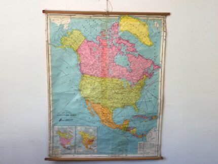 MAPA ESCOLAR NORTEAMERICA 93x126