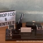 JUEGO ESCRITORIO ESCRIBANIA OPALINA NEGRO
