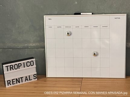 PIZARRA SEMANAL CON IMANES APAISADA