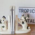 SUJETA LIBROS PERRO CERAMICA