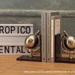 SUJETA LIBROS MAPAMUNDI PLATEADOS